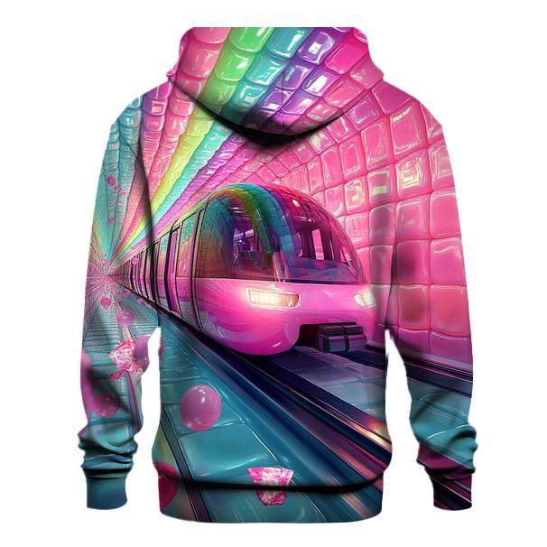 Bubblegum Subway Rush printed hoodies