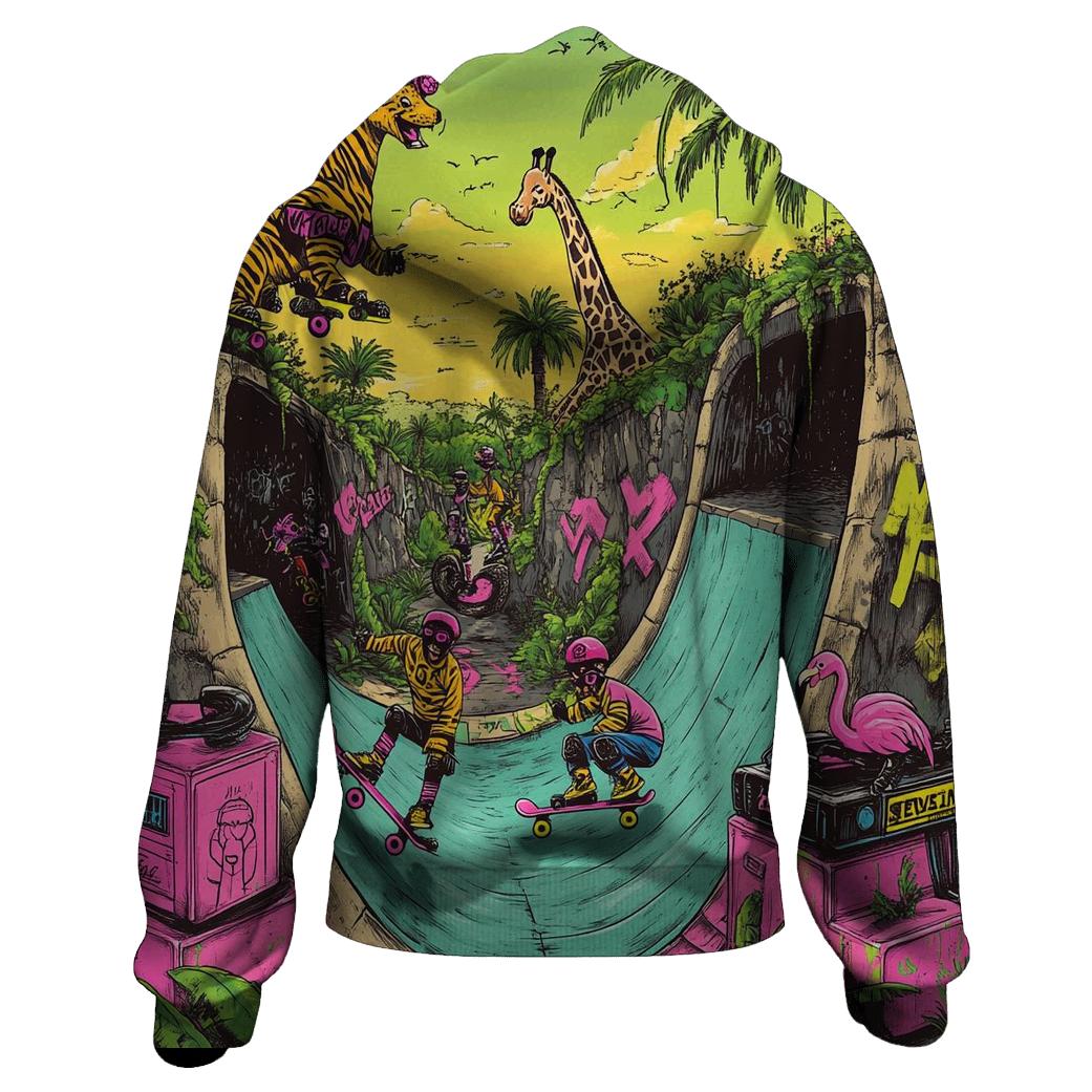 Skatepark Safari Groove zip-up hoodies