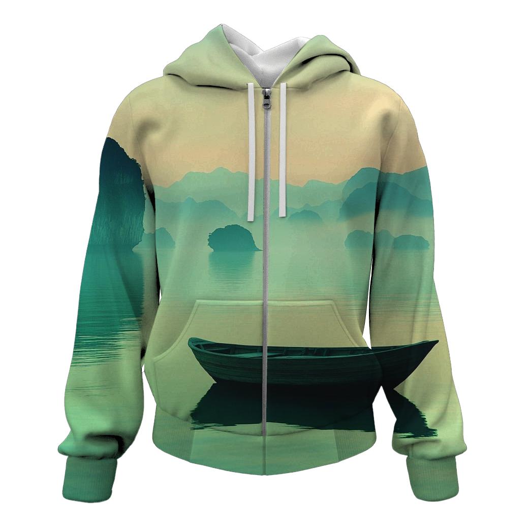 Ha Long Bay Quang Ninh embroidered hoodies