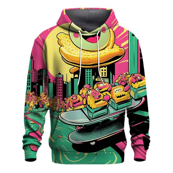 Neon Breakfast Skate Jam premium hoodies