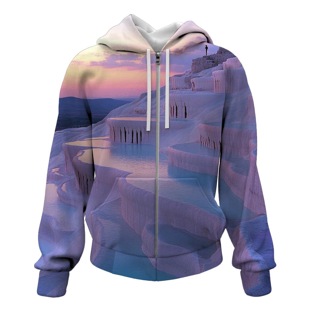 Pamukkale Terraces Denizli heavyweight hoodies