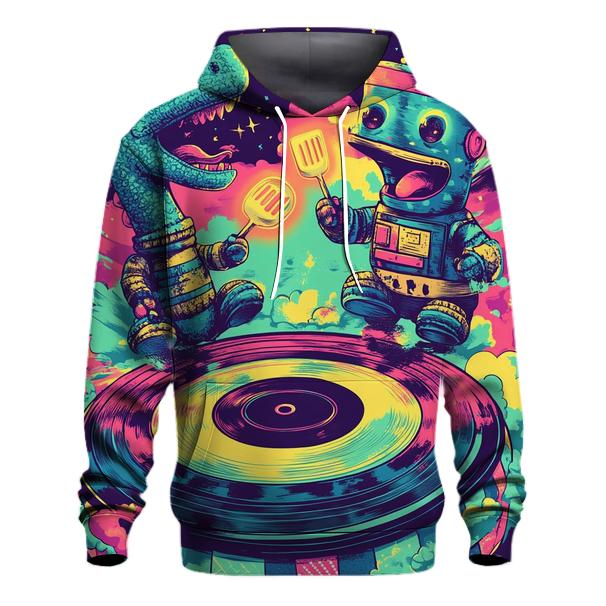 Cosmic Sock Puppet Battle Royale pullover hoodies