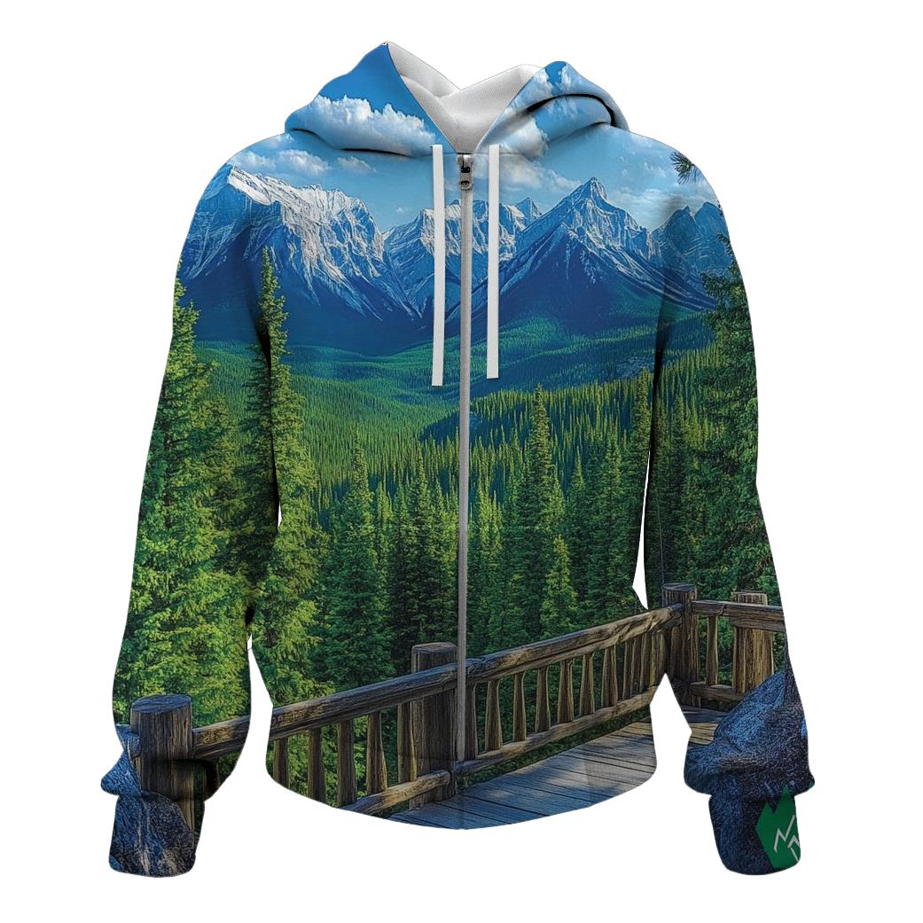 Banff Gondola Viewpoint Banff embroidered hoodies