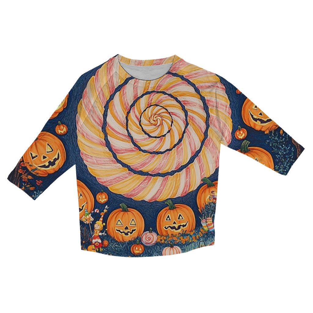Candy Whirl Halloween Fairground fashion 3/4 sleeve shirts