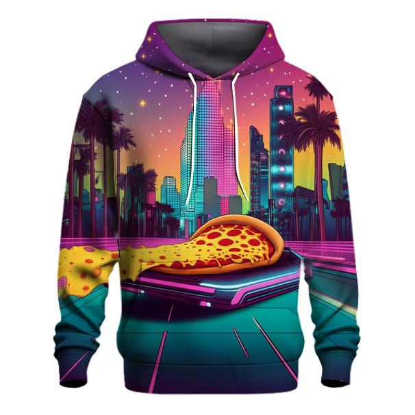 Synthwave Pizza Patrol graphic hoodies