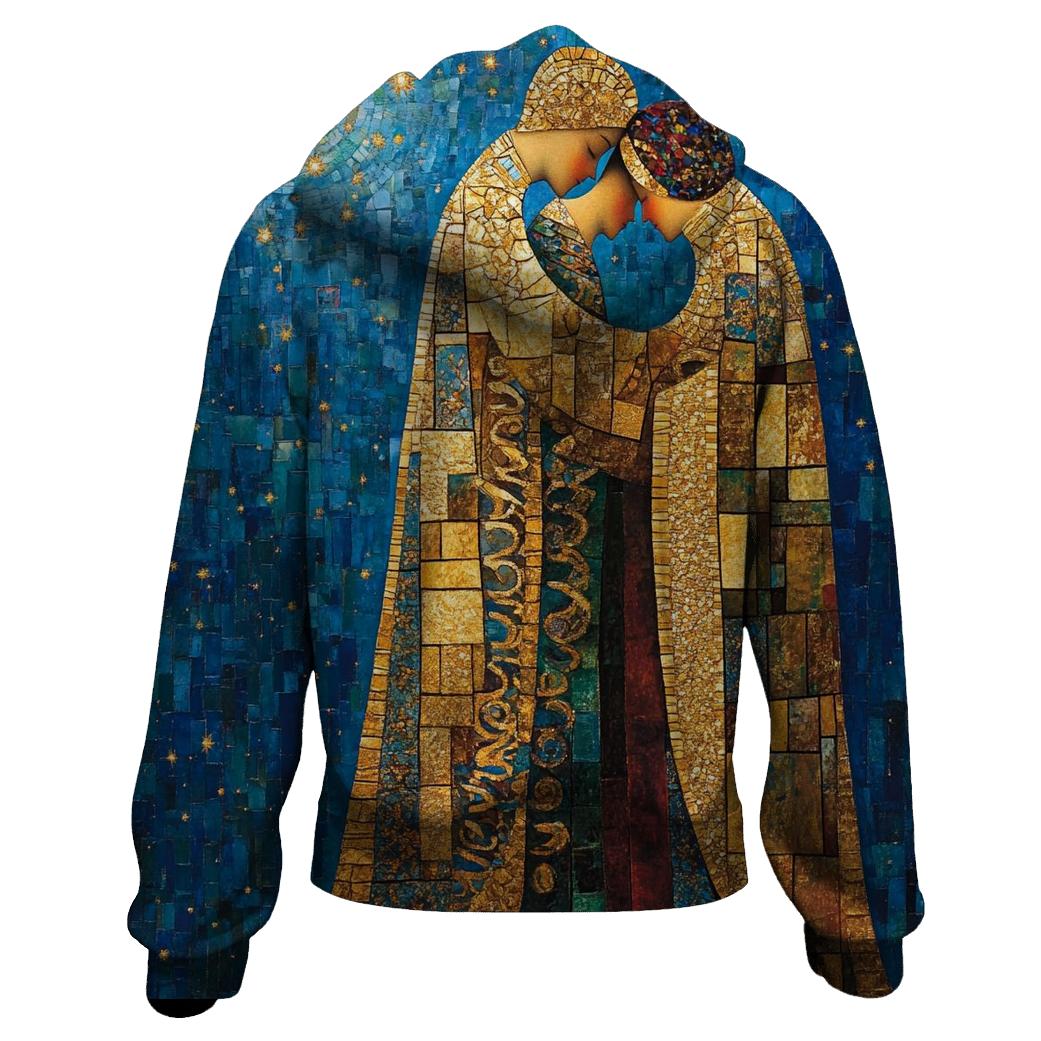 Gustav Klimt Inspired Astral Lovers pullover hoodies