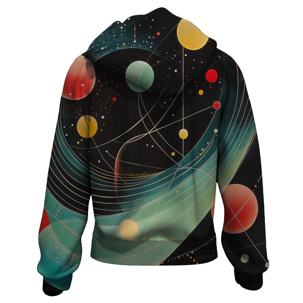 Wassily Kandinsky Inspired Cosmic Music Of Spheres heavyweight hoodies