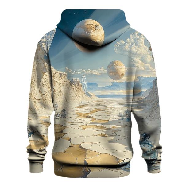 Salvador Dali Inspired Surreal Planetary Desert custom hoodies