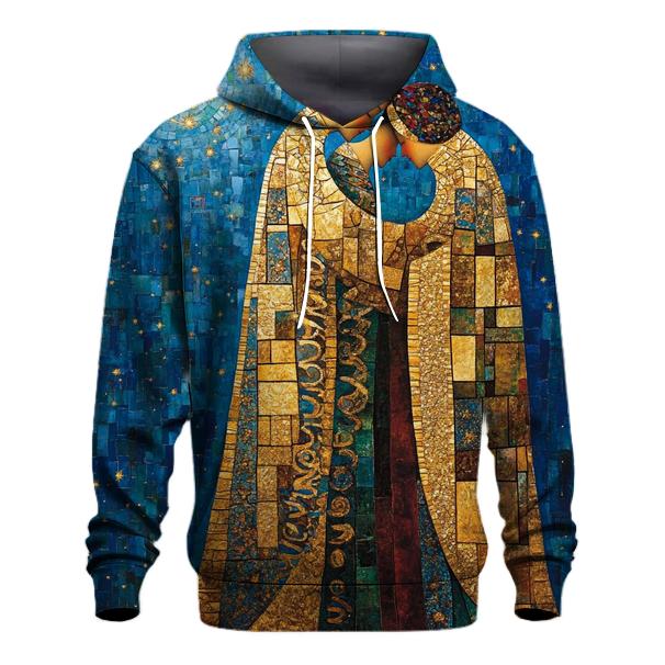 Gustav Klimt Inspired Astral Lovers printed hoodies