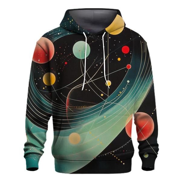 Wassily Kandinsky Inspired Cosmic Music Of Spheres zip-up hoodies