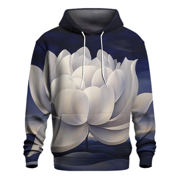 Georgia OKeeffe Inspired Lunar Desert Flower embroidered hoodies