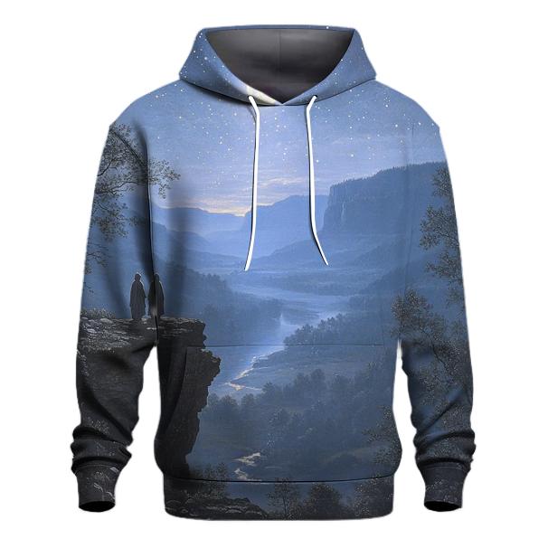 Caspar David Friedrich Inspired Stargazers On The Cliff hoodies fashion