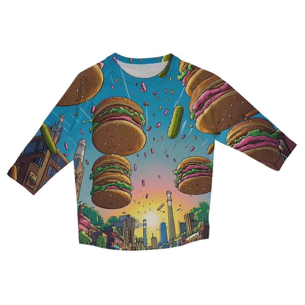 Springfield Skyline Burger Chaos casual three quarter sleeve shirts
