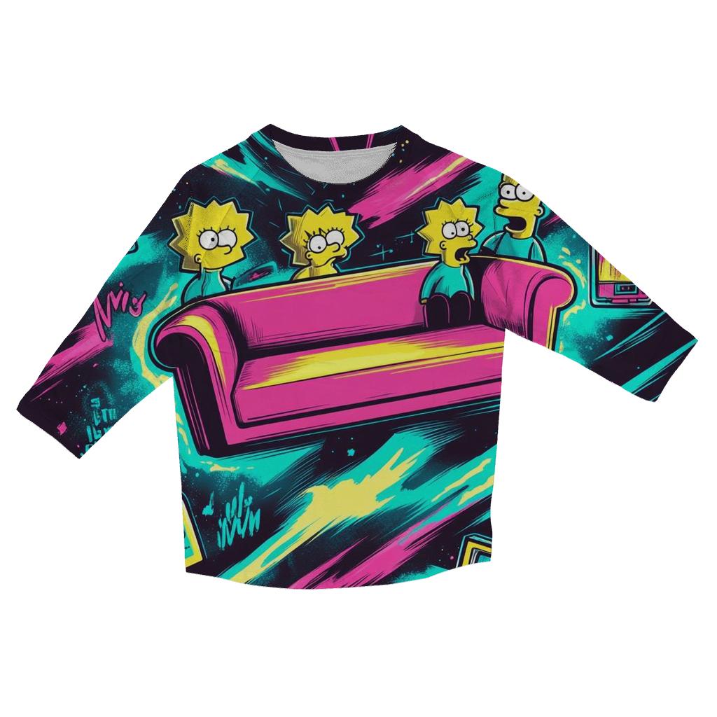 Couch Gag Time Vortex designer 3/4 sleeve blouses