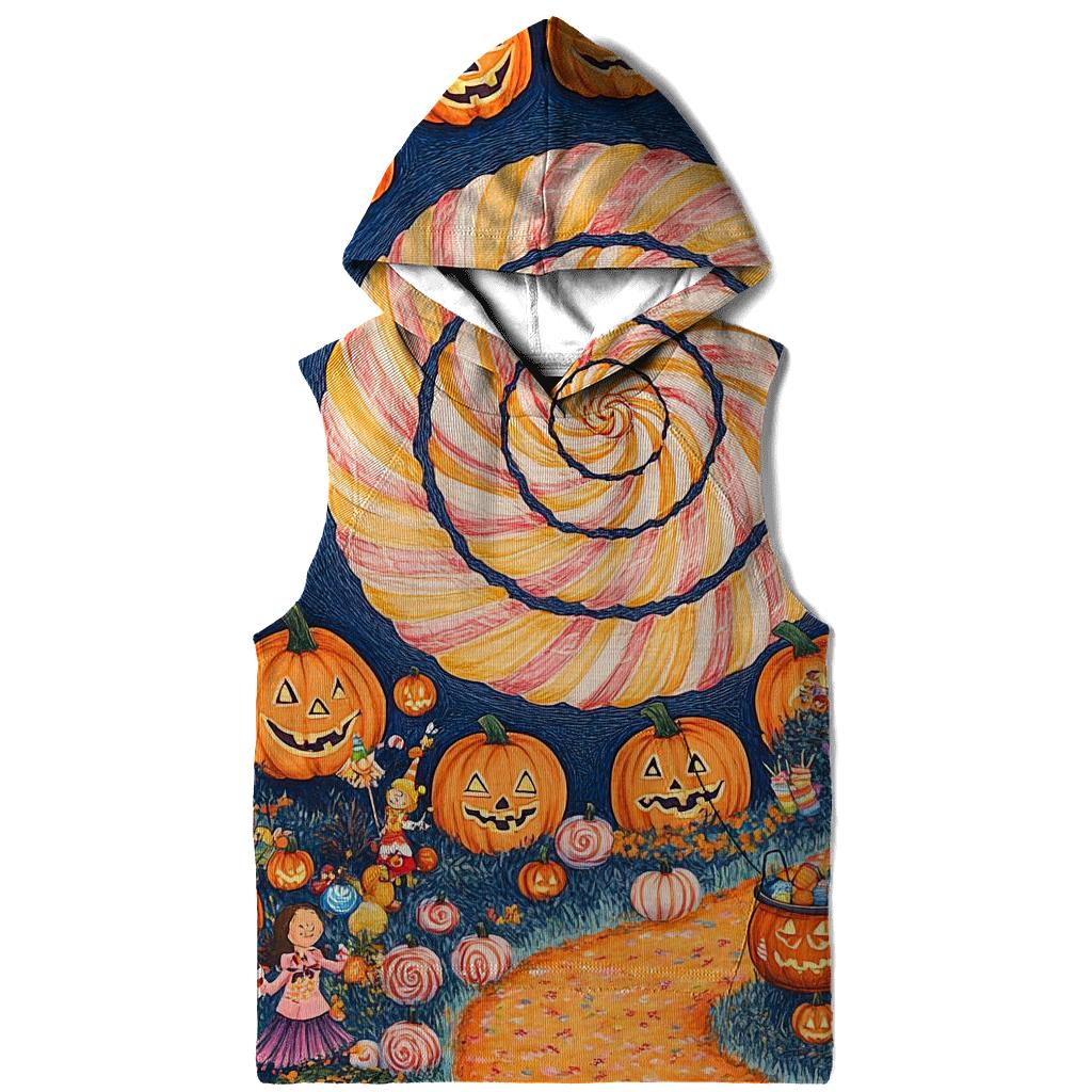 Candy Whirl Halloween Fairground zip-up hoodies
