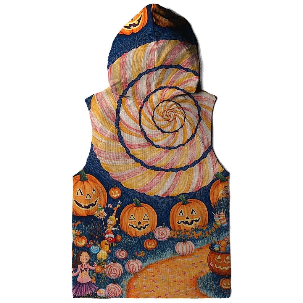 Candy Whirl Halloween Fairground zip-up hoodies