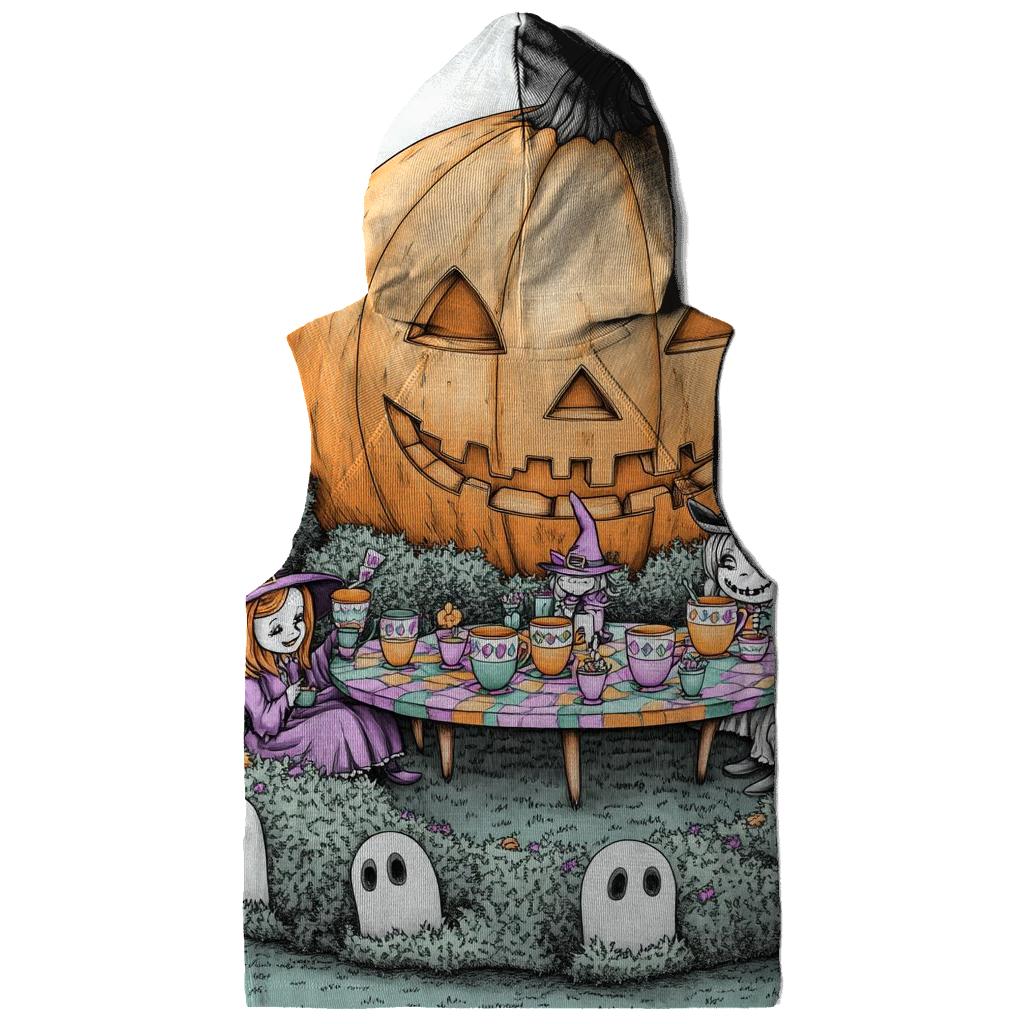 Moonlit Garden Tea Party Halloween Edition graphic hoodies