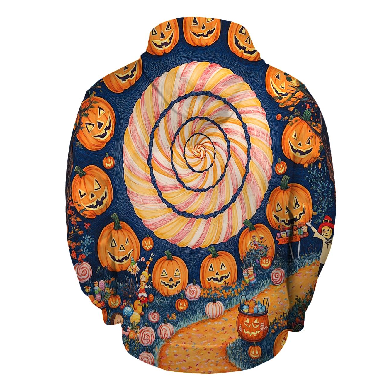 Candy Whirl Halloween Fairground designer hoodies