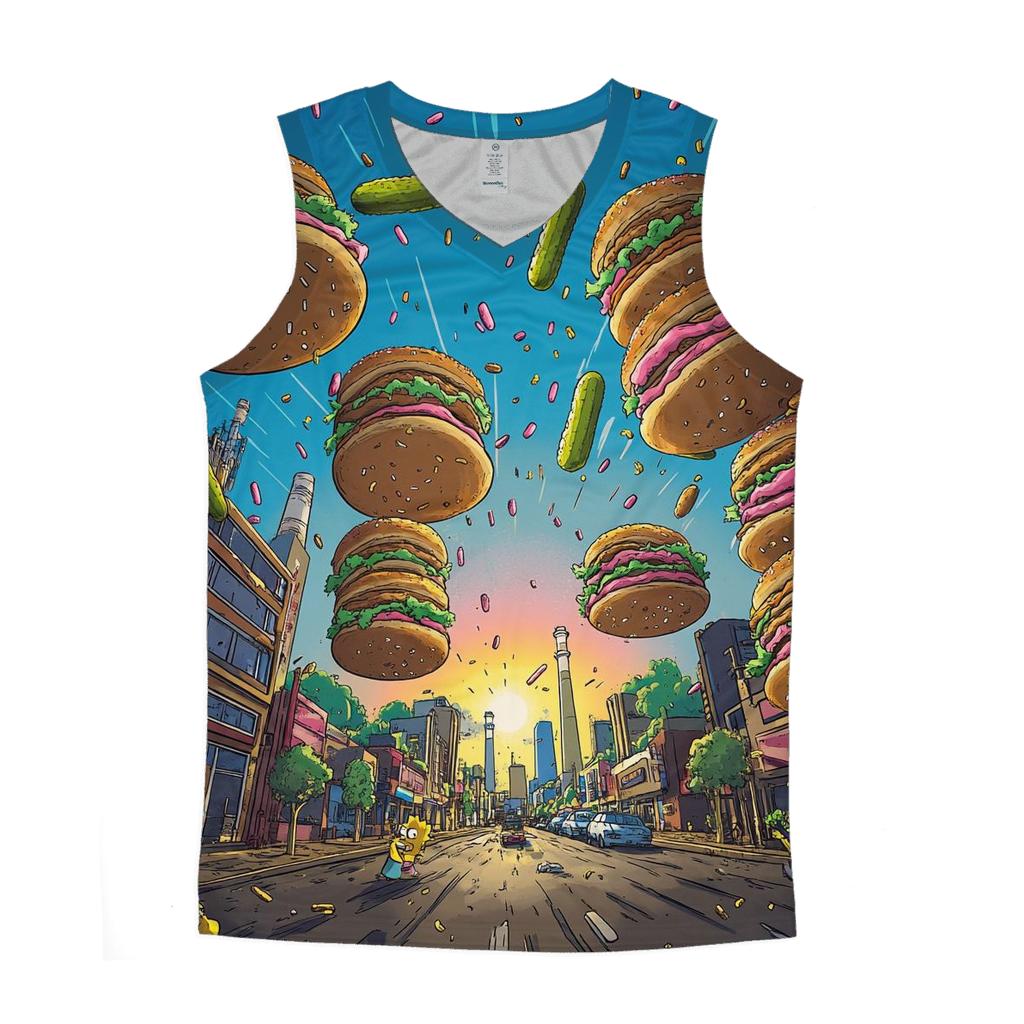 Springfield Skyline Burger Chaos designer workout tanks