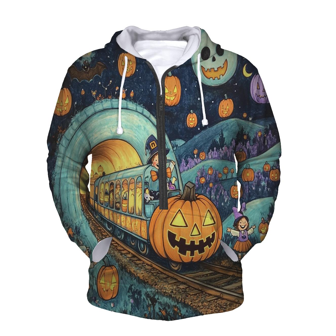 Ghost Train Ride Spooky Edition custom hoodies