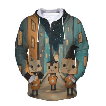 Robots At Halloween Starry Street pullover hoodies
