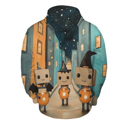 Robots At Halloween Starry Street pullover hoodies
