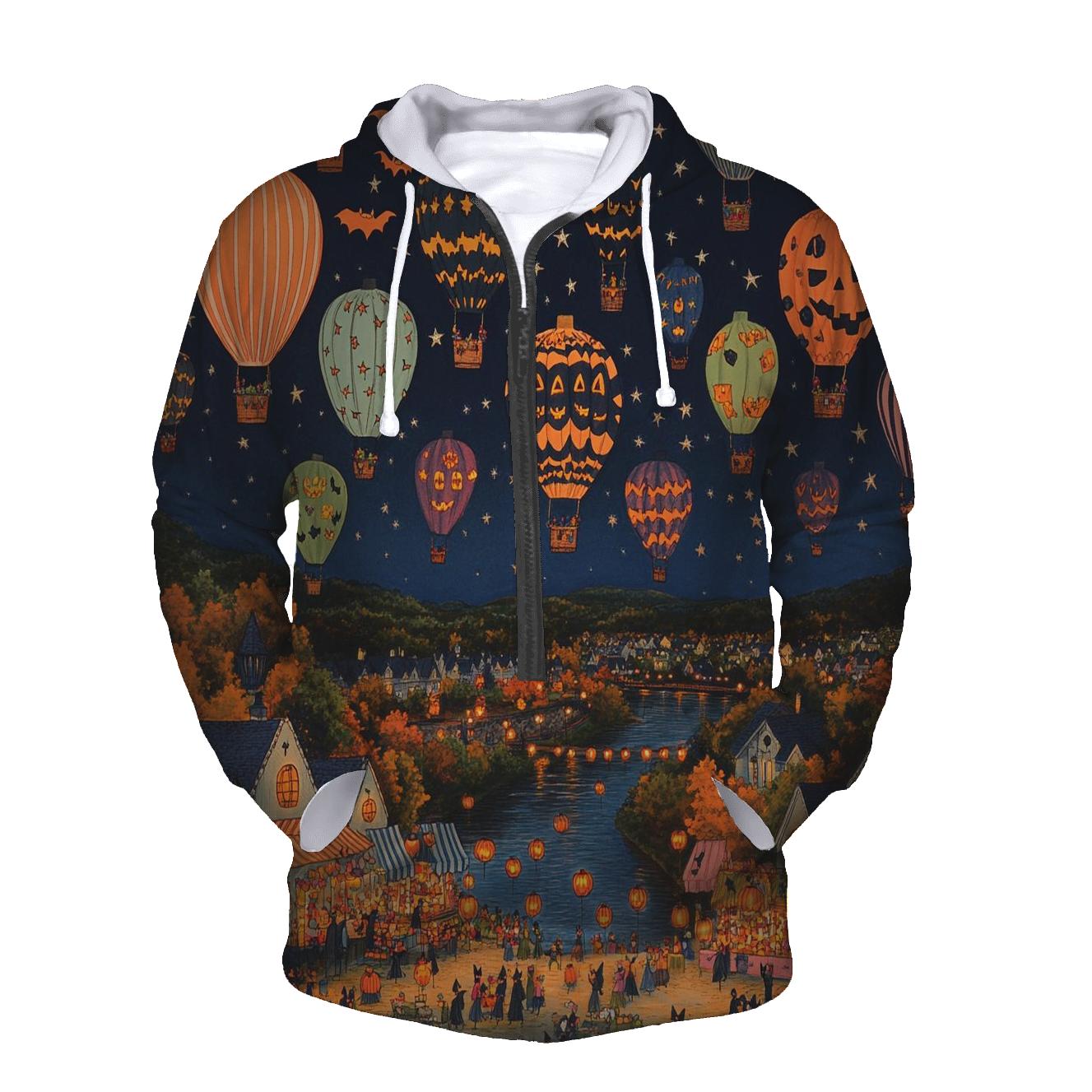 Bat Balloon Festival Spooky custom hoodies
