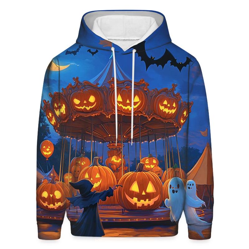 Pumpkin Carousel Haunted custom hoodies