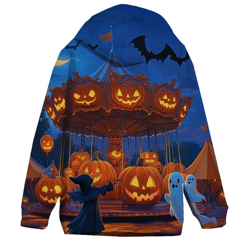 Pumpkin Carousel Haunted custom hoodies