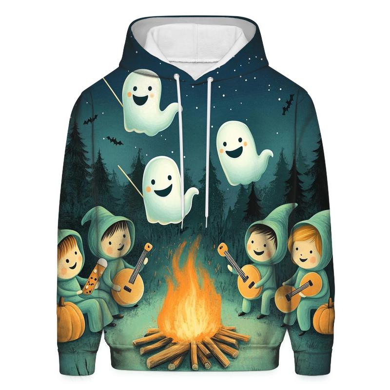 Haunted Marshmallow Campfire Band hoodie trends