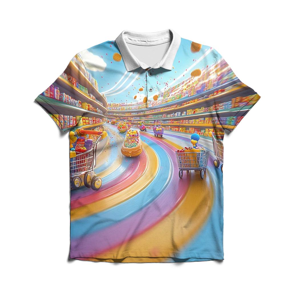 Kwik Cart Hyper Aisle Race classic pique polos