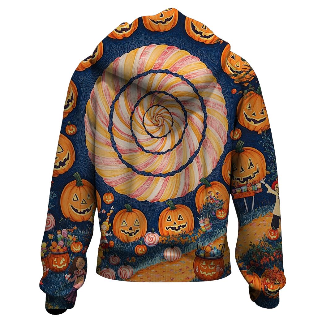 Candy Whirl Halloween Fairground designer hoodies