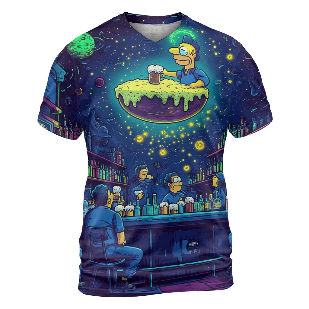 Moes Neon Midnight Dream vibrant all-over design tees