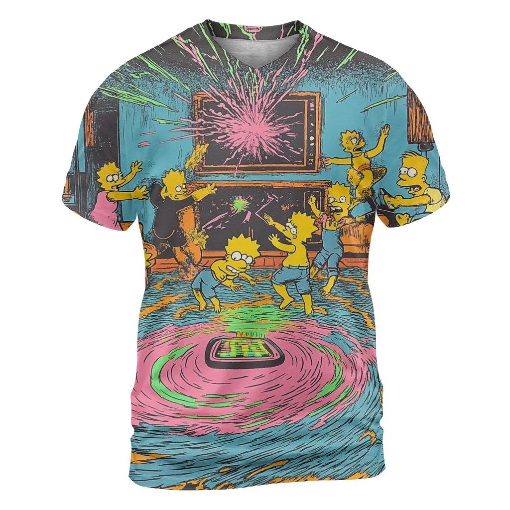 Living Room Remote Control Showdown unique graphic print tees