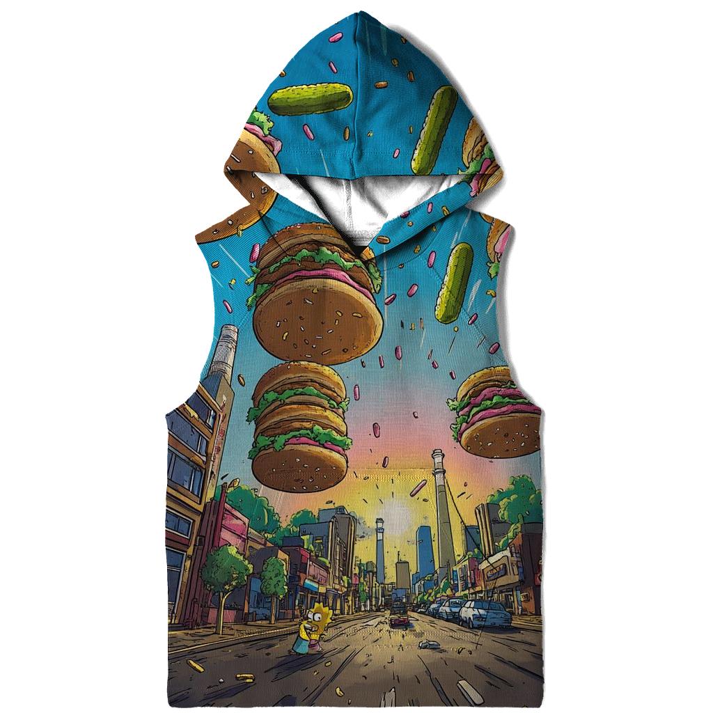 Springfield Skyline Burger Chaos pullover hoodies