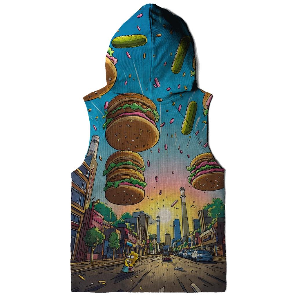 Springfield Skyline Burger Chaos pullover hoodies