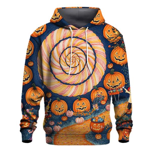 Candy Whirl Halloween Fairground graphic hoodies