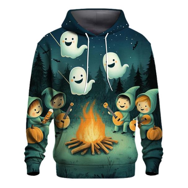 Haunted Marshmallow Campfire Band premium hoodies