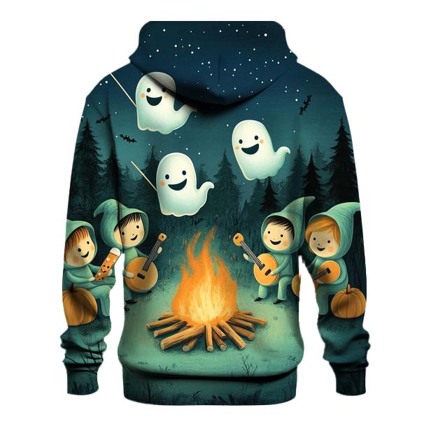 Haunted Marshmallow Campfire Band premium hoodies