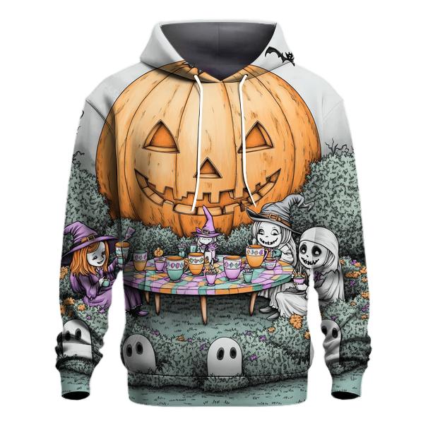 Moonlit Garden Tea Party Halloween Edition pullover hoodies