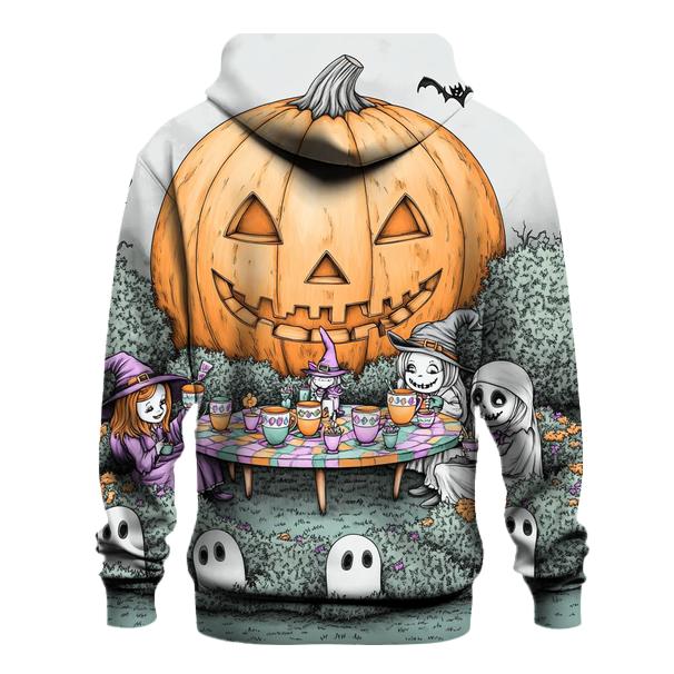 Moonlit Garden Tea Party Halloween Edition pullover hoodies