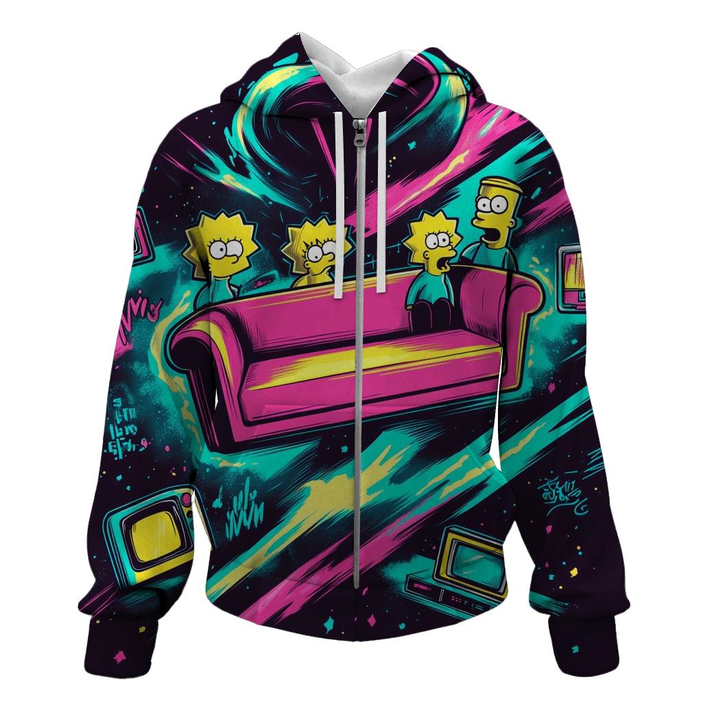 Couch Gag Time Vortex premium hoodies