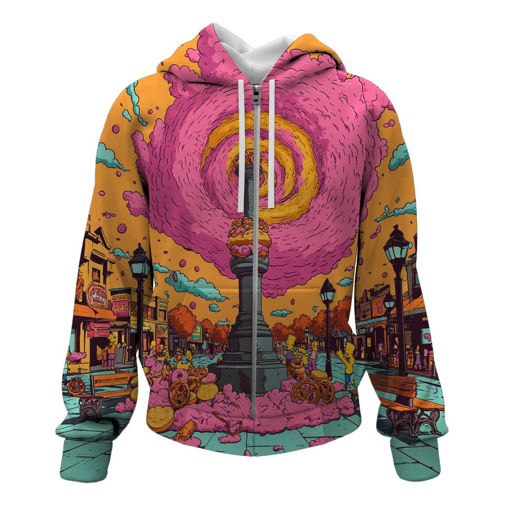 Springfield Town Square Snack Storm designer hoodies