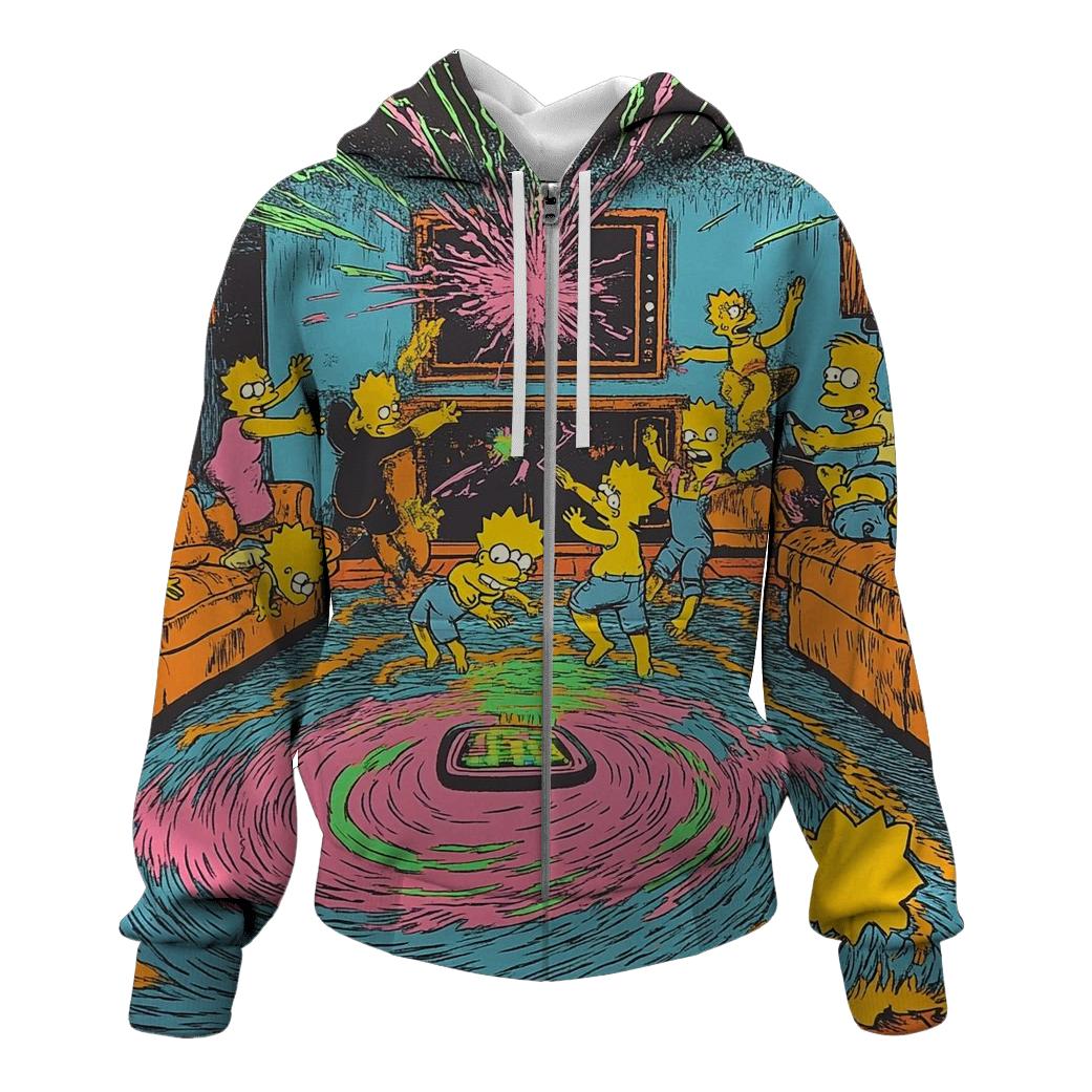 Living Room Remote Control Showdown embroidered hoodies