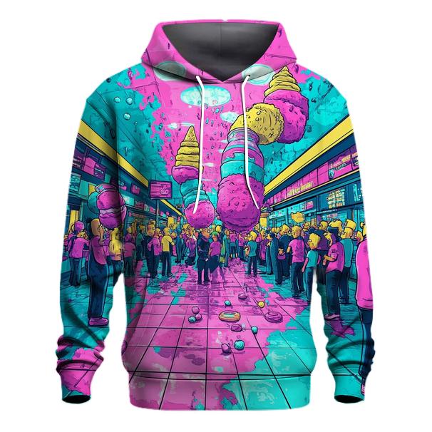 Springfield Mall Food Court Frenzy premium hoodies