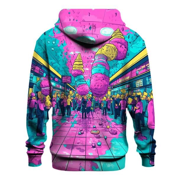 Springfield Mall Food Court Frenzy premium hoodies