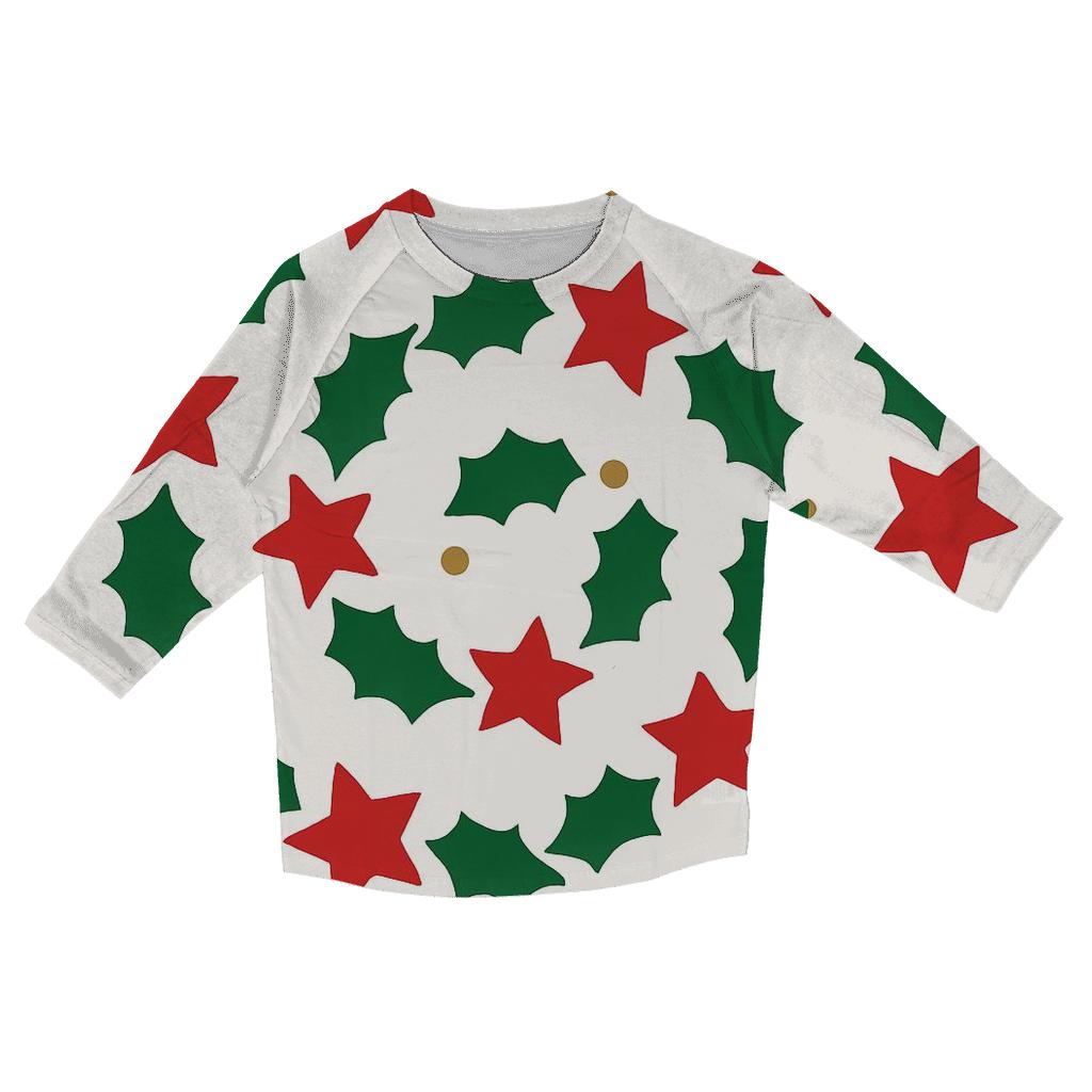Starlit Holly Spiral custom 3/4 sleeve shirts