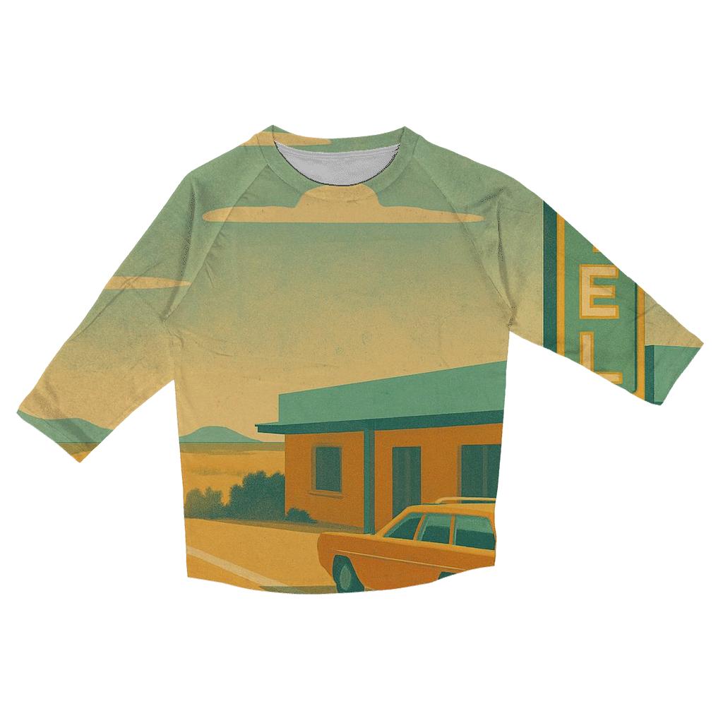 Sunbleached Motel Roadtrip trendy 3/4 sleeve tops