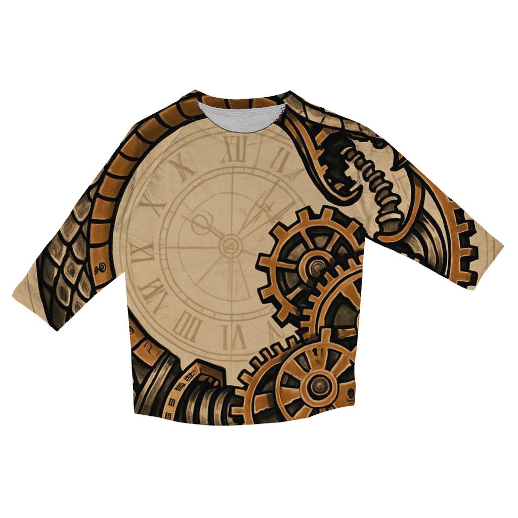 Clockwork Serpent Ouroboros custom 3/4 sleeve shirts