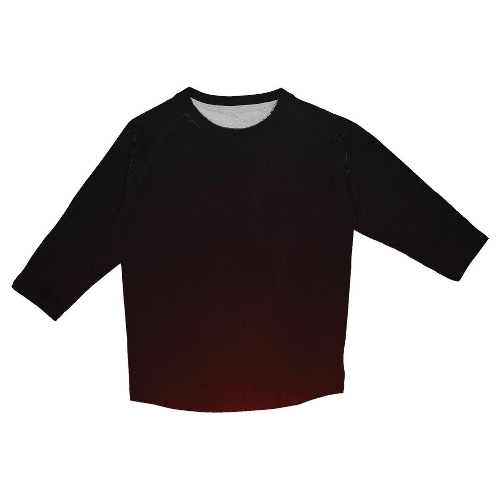 Obsidian Ember Fade fashion 3/4 sleeve shirts